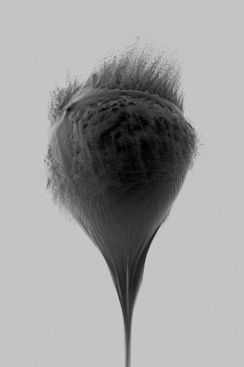An Abrupt End: Explosive High-Speed Photos by James Huse | Colossal #monochrome #abstract #photography #sculpture