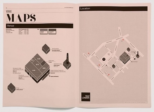 Creative Review - Tent type #print #design #map #type #magazine