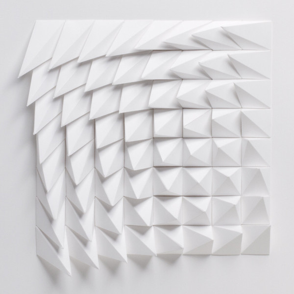 The Extraction Series by Matthew Shlian: Rotated: White | Art | The Ghostly Store #geometric #art