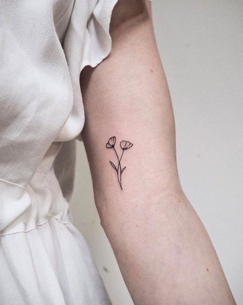 Small Flowers Tatoo by Saegeem - Best Tattoo Ideas Gallery
