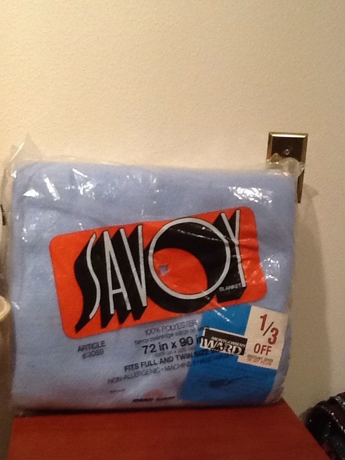 Vintage Savoy Blanket Twin Or Full Blue New In Original Package 100% Polyester | eBay