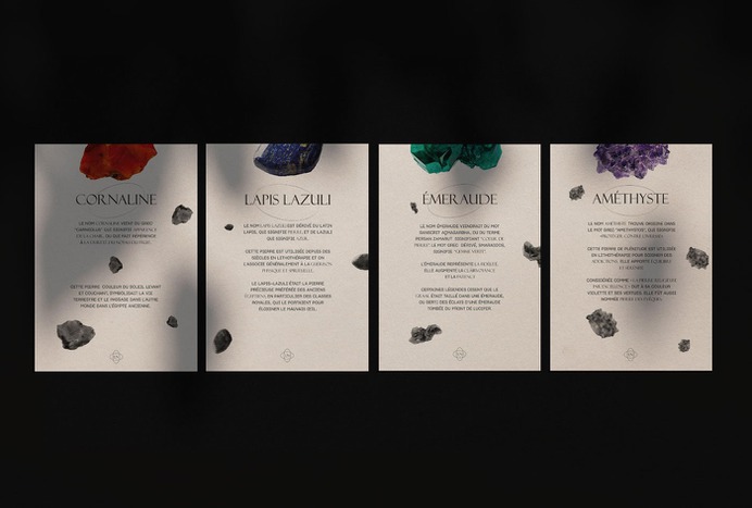 L'eau noire brand identity - Mindsparkle Mag Tiffanie Mazellier designed L'eau noire brand identity. L'eau noire is a jewellery maker who creates jewellery with a raw aspect and inspired by the magic of nature. #logo #packaging #identity #branding #design #color #photography #graphic #design #gallery #blog #project #mindsparkle #mag #beautiful #portfolio #designer