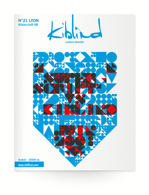 Kiblind #cover #print #vector #typography