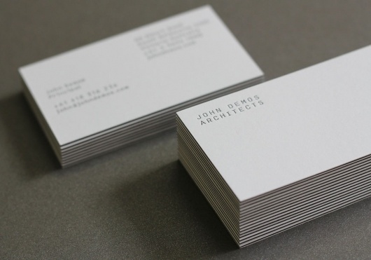 STUDIO BRAVE #demos #business #architects #print #john #studio #brave #cards #typography