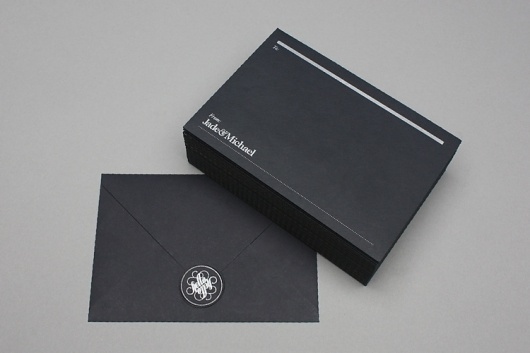 John Barton #screenprinted #cut #blackwhite #invitation #modern #laser