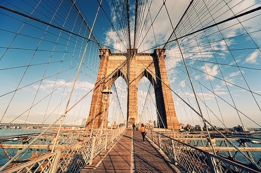 Brooklyn Bridge Sunset III | Flickr - Photo Sharing! #bridge #architecture