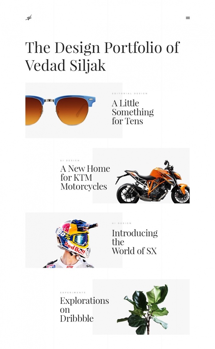 Vedad Siljak portfolio design graphic ktm new modern simple beautiful beauty design inspiration designblog site of the day www.mindsparklem