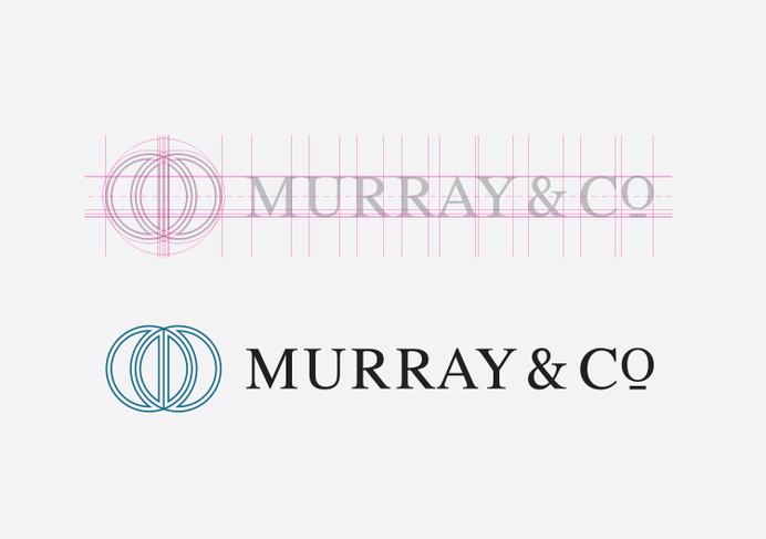 Murray & Co. Murray & Co 02 #mark #serif #design #graphic #type #word #grid #logo #typography