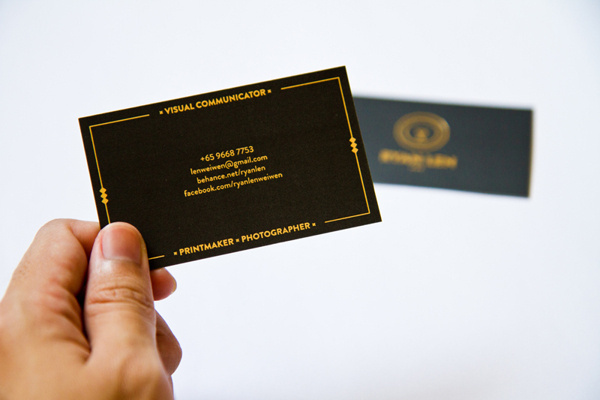 Personal Business Card 2013 #logo #identity #business card #vector #singapore #gold #lion #visual identity #2013 #namecard #hotstamp #name c