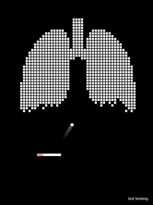 Publicidad sobre el cigarrillo #cigarette #arkanoid #cancer