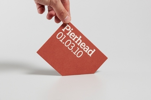Pierhead business card by Departures® #business #card #serif #slab #typog #typography