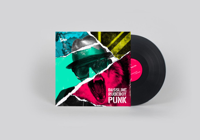 Punkture: Bassline Rudeboy Punk #urban #album #montage #cover #artwork #vinyl #hop #hip