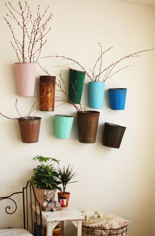 vintage planters #interior #wall #pot #plant