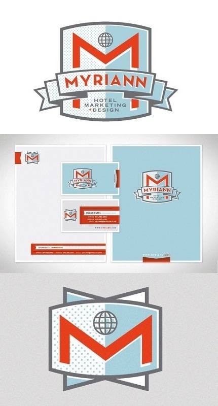 Myriann Hotel Marketing #logo #identity #stationary #hotel #foundry