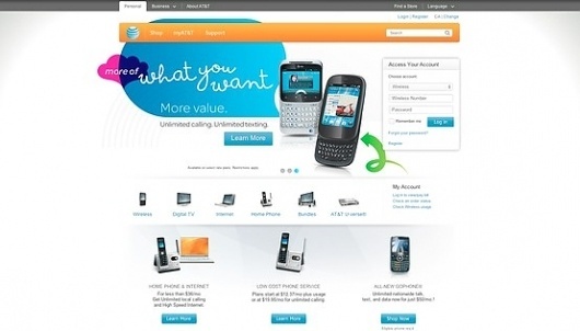 Design I Enjoy / Love the new AT&T site #design #att #website #colorful #mobile #company #web