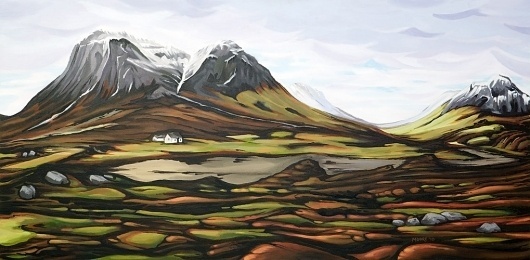 glencoe.jpg 1019×500 pixels #acrylic #glencoe #rural #painting #scotland #canvas #mountains