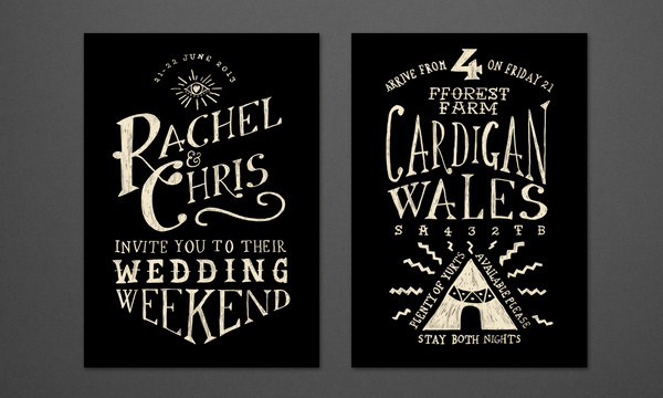 Wedding Chris Welsby #print #drawn #invites #hand #typography