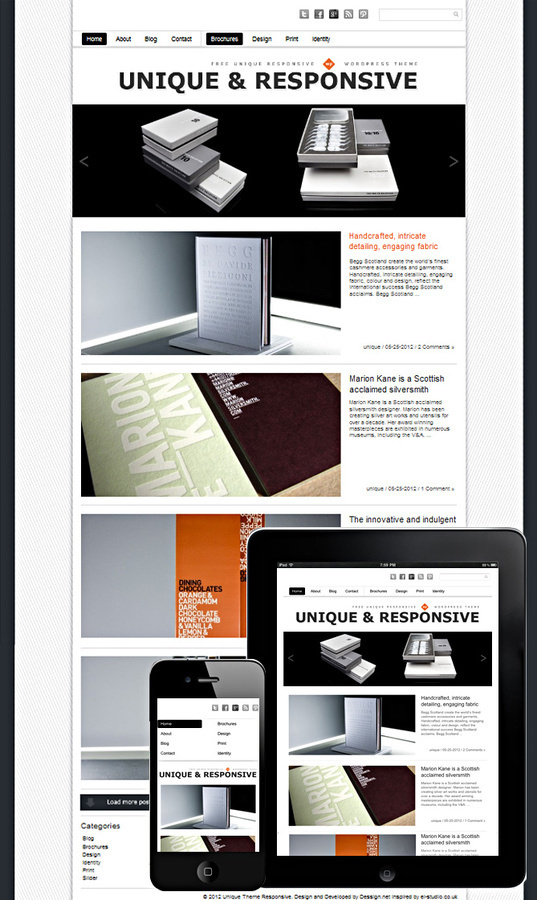 Unique Theme Responsive #responsive #unique #theme #grid #wordpress