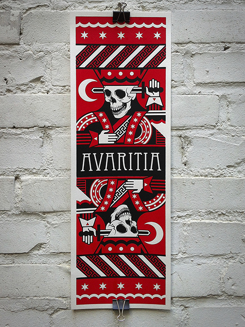 AVARITIA #endordesigns #screenprint #vector #illustration