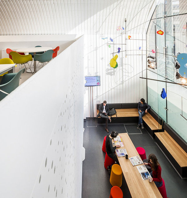 2 | This Quirky Health Clinic Is Designed To Break Down Sexual Taboos | Co.Design: business + innovation + design #interior #calder #design #colorful #mobile #workspace #hanging