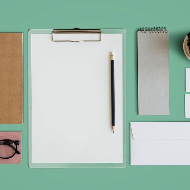 All I need is a clean table with notes and cactus and I am all set 💚. #Sample - To get this free image, visit Rawpixel.com. #workstation
