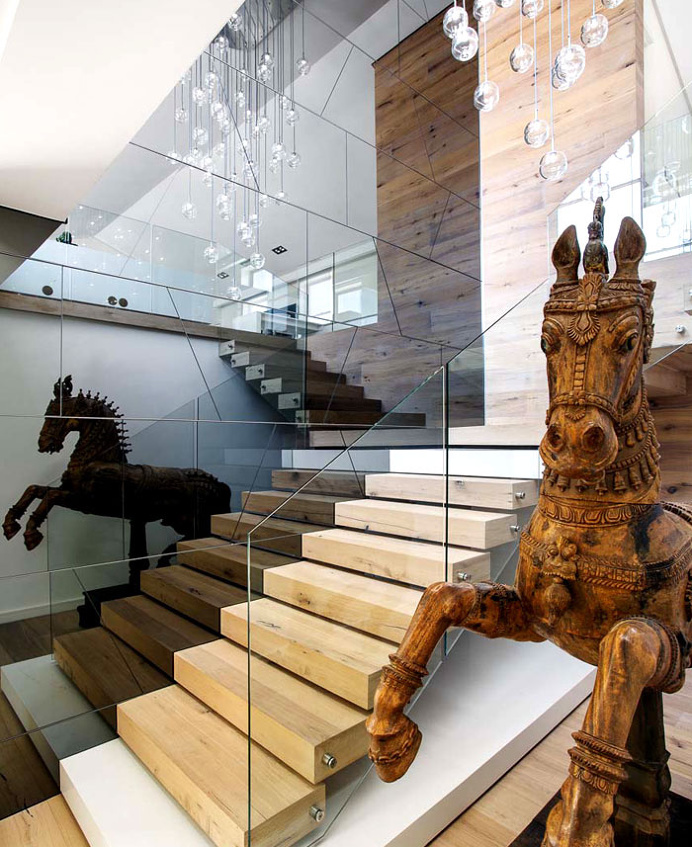 Luxury Residence with Glamorous Elements and Use of Natural Materials - #stairs, #staircase, #stairway, architecture, stairs