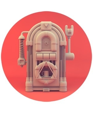 The Juniorboxx on Behance #3d #jukebox