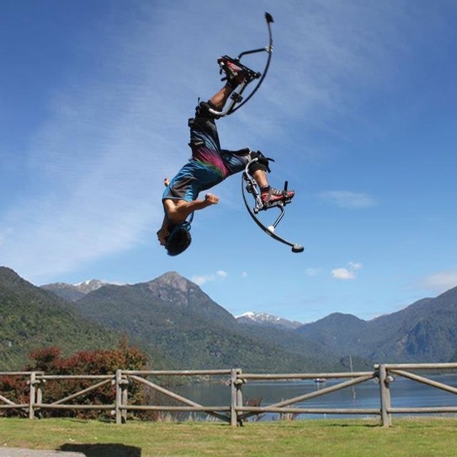 10 Foot High Jumping Stilts #tech #flow #gadget #gift #ideas #cool