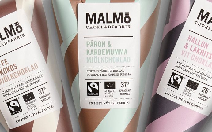 Malmö Chokladfabrik Bars & Cones packaging by Pond Design » Retail Design Blog