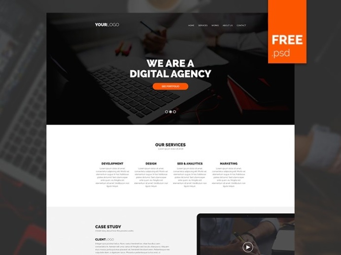 Simple Agency PSD Template