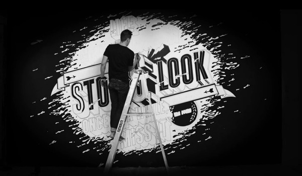 Type Mural + Video on Behance #lettering #painted #paint #drawn #hand #typography