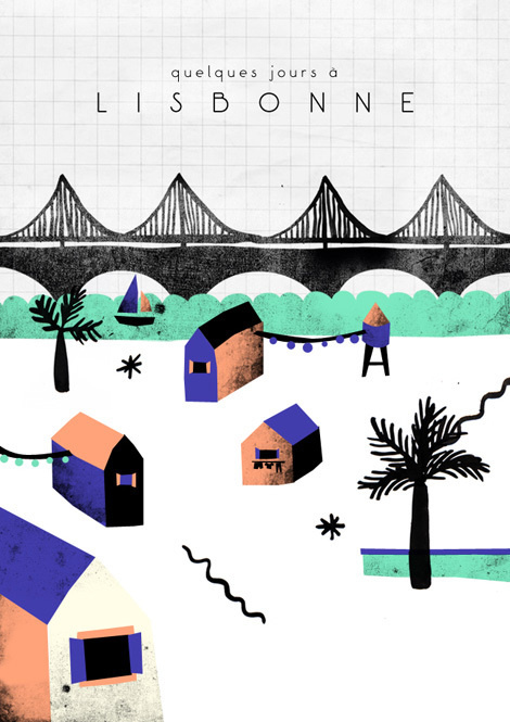 Noémie Cédille #doodling #color #illustration #french #pastel