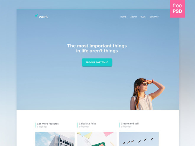 Work : Portfolio PSD template