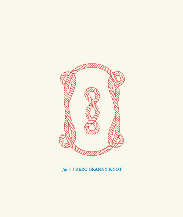 Knot Numbers on Behance #knot #red #zero #number #typography