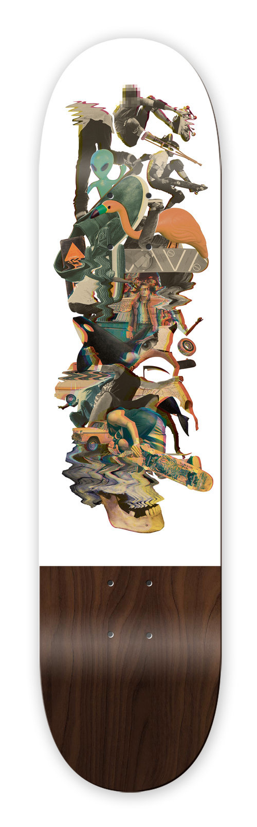 Color Study Collage Skateboard Deck - John Sippel | vltrr vltrr.com