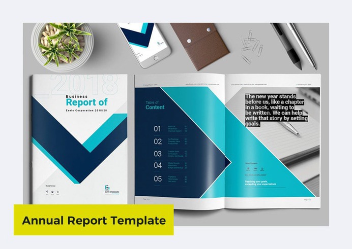 Annual Report Template in Word by By Elite_Standard