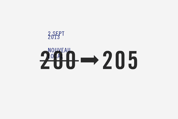 Nouveau Local #card #design #numbers #type #typography