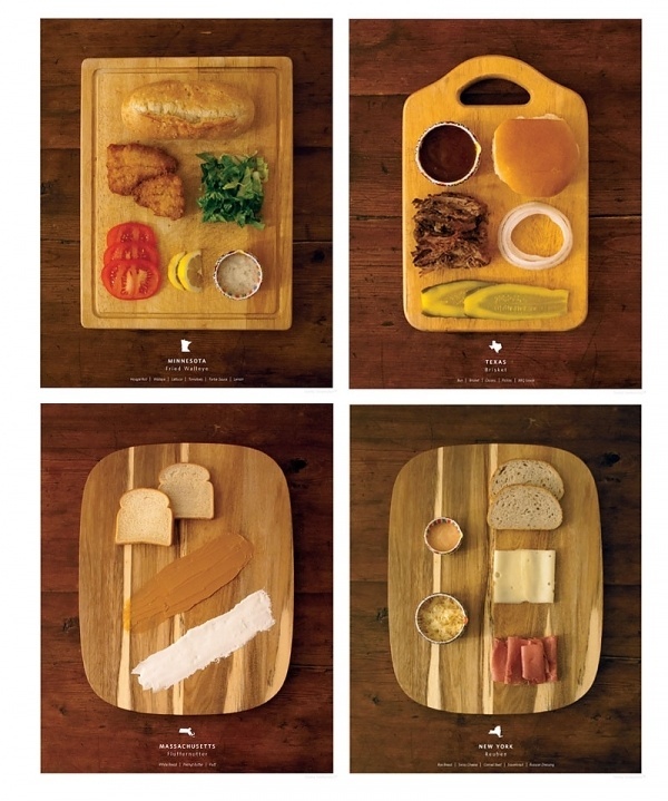 W&D Loves: Stately Sandwiches | { wit + delight } #photo #yellow #food #illustration #organized