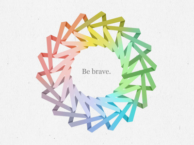 Be brave. #shapes