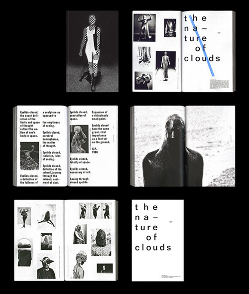 thisiscatalogue:Amazing looking new book The Nature of Clouds by Minneapolis based publisher MK Editions, each book comes with a set of th #print #layout