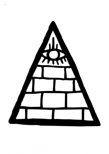 RAWZ #white #black #tfc #eye #illustration #triangle #freedom #club