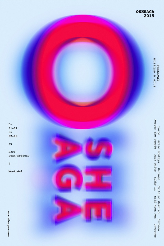 Poster promoting a Montreal based music festival.