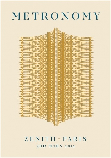 Metronomy - James Kirkups portfolio #print #design #graphic #james #illustration #metronomy #poster #music #kirkup