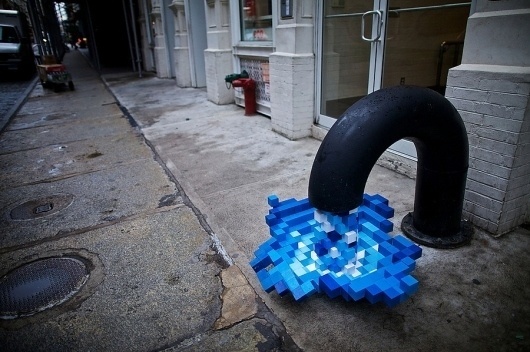 Pixel Pour 2.0, NYC #inspiration #abstract #creative #design #unique #sculptures #cool