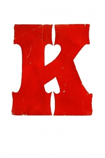 All sizes | K | Flickr - Photo Sharing! #wood #print #cut #typography