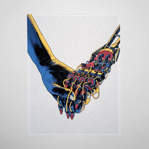 Tony Delfino Prints #hand #robot