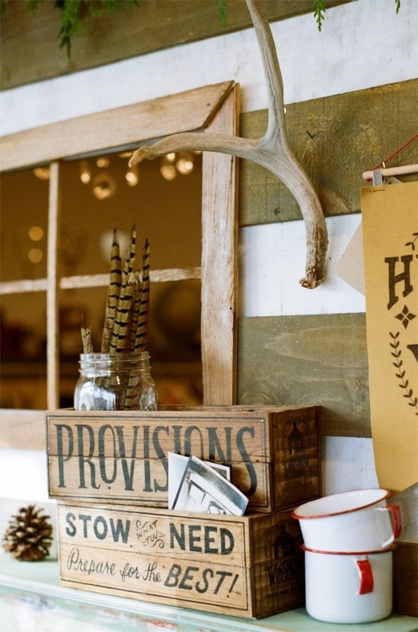 Winter Cabin Collection - Provisions Crate #lettering #vintage #typography