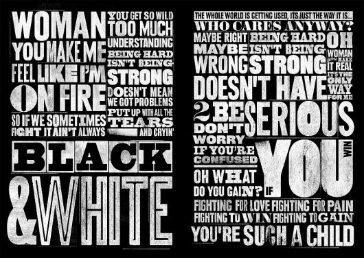 debutart_ilovedust_14241.jpg (788×560) #strong #white #woman #you #black #fire #slab #typography
