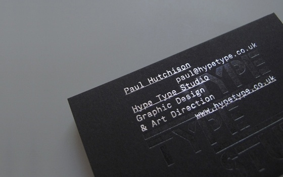 Hype Type Studio business cards - CardFaves #card #business