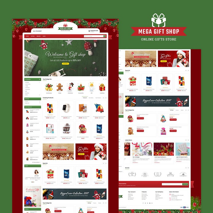 #Mega #Gift #Shop - #Prestashop #Responsive #Theme | #TemplateTrip #eCommerce #Website #Design #Template